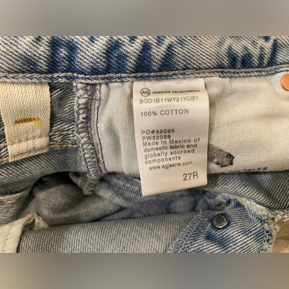 NWT💝AG Alexxis High Waist Chew Hem Cutoff Denim Shorts Size 27 - Picture 15 of 16